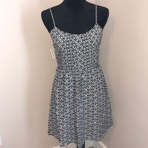 Old Navy Fit & Flare Pintuck Dress Medium Petite